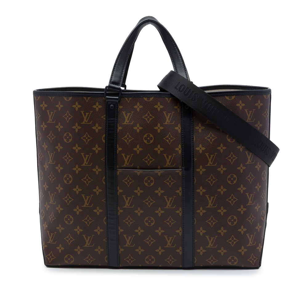 Pre-Loved Louis Vuitton Monogram Macassar Weekend Tote GM